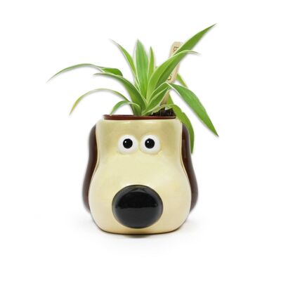 Pot de fleurs en forme - Wallace & Gromit (Gromit)