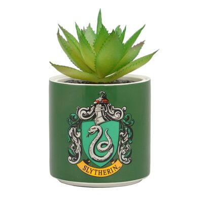 Faux pot de fleurs en boîte (6,5 cm) - Harry Potter (Serpentard)