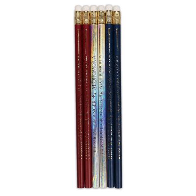 Lot de 6 crayons - Harry Potter (baguettes)