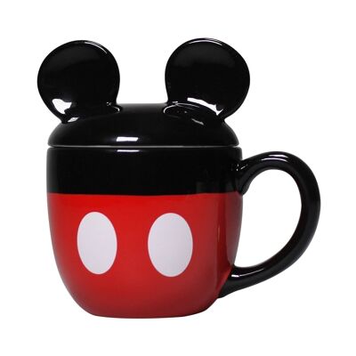 Taza en forma de taza con tapa en caja - Disney Mickey Mouse (Mickey)