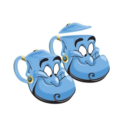 Tasse geformt mit Deckel verpackt – Disney Aladdin (Genie)