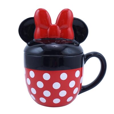Tasse geformt mit Deckel verpackt – Disney Micky Maus (Minnie)