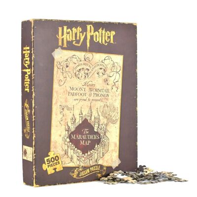 Puzzle 500 Teile - Harry Potter (Karte der Rumtreiber)