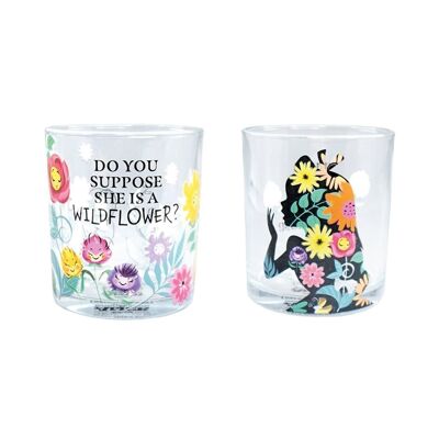 Lot de 2 verres en boîte (300 ml) - Alice au pays des merveilles