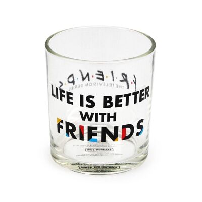 Gobelet en verre en boîte - Friends (Life is Better)