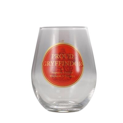 Bicchiere in vetro con scatola (325 ml) Harry Potter (Orgoglioso Grifondoro)