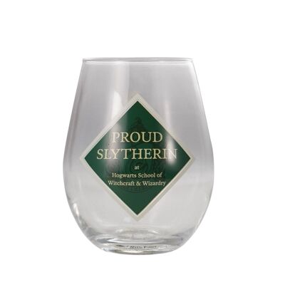 Bicchiere di vetro in scatola (325 ml) - Harry Potter (Orgoglioso Serpeverde)