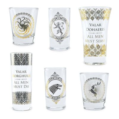 Glass Set - Game Of Thrones (Black And Gold Premium)