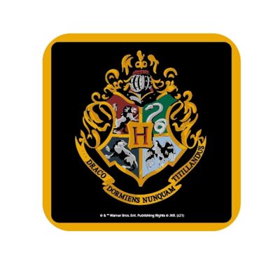 Untersetzer einzeln - Harry Potter (Wappen von Hogwarts)