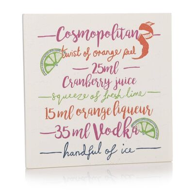 Sottobicchiere - Cocktail, Cosmopolitan 10cm