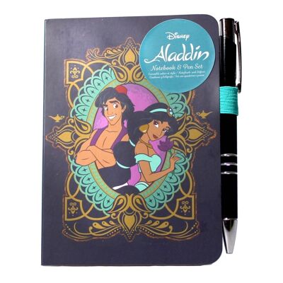 Set di penne per taccuino A6 - Disney Aladdin