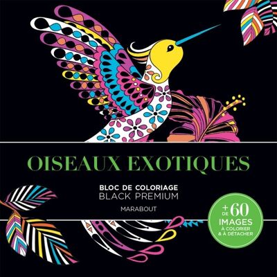 Bloc Black Premium - Oiseaux Exotiques