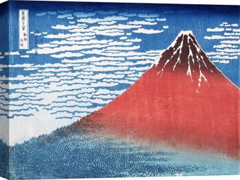 Peinture japonaise, impression sur toile : Katsushika Hokusai, The Red Fuji (Fine Wind, Clear Morning) 2