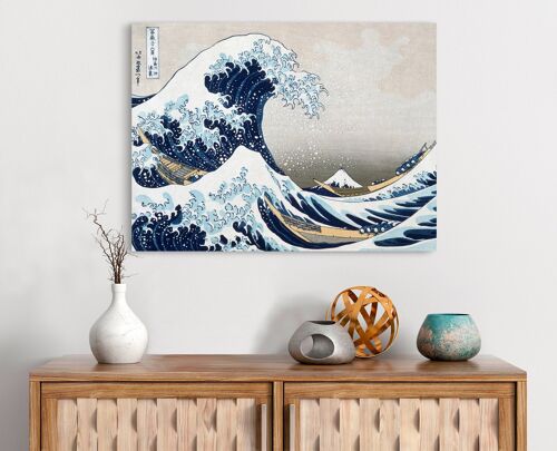 Quadro giapponese, stampa su tela: Katsushika Hokusai, La Grande Onda di Kanagawa