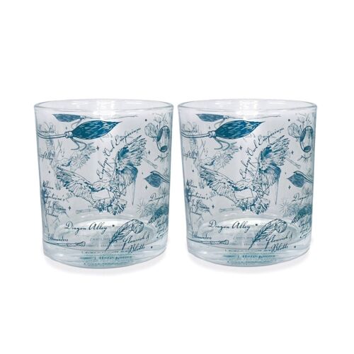 Glasses Set of 2 Boxed (300ml) - Harry Potter (Diagon)