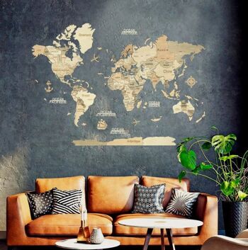 Carte du monde en bois 3D - 6 Coloris - 3 Tailles, Creatifwood 8