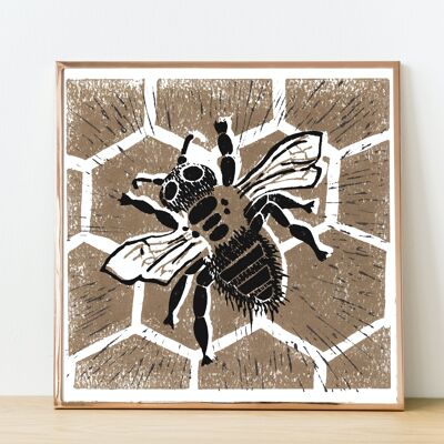 Reproduction Nature Print de 'Golden Bee'