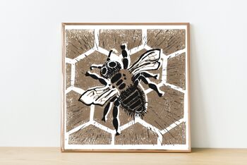 Reproduction Nature Print de 'Golden Bee' 1