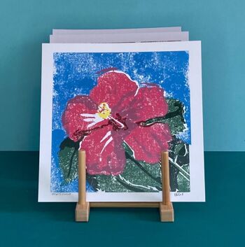 Reproduction Nature Imprimé Floral Rose 'Hibiscus' 3