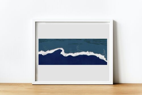 A5 Reproduction Nature Print 'Happy Place' Seascape