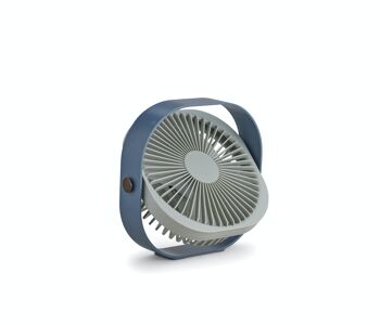 Ventilateur portatif - Rechargeable et silencieux - 3 vitesses - Bleu - Fantastic - Printworks 3