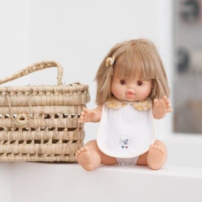 Neptune baby doll's peter pan collar bib