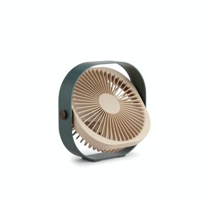 Tragbarer Ventilator - Wiederaufladbar und leise - 3 Geschwindigkeiten - Grün - Fantastisch - Printworks