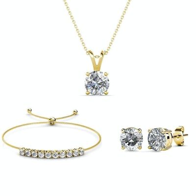 Set Crystal Mia - Oro e cristallo