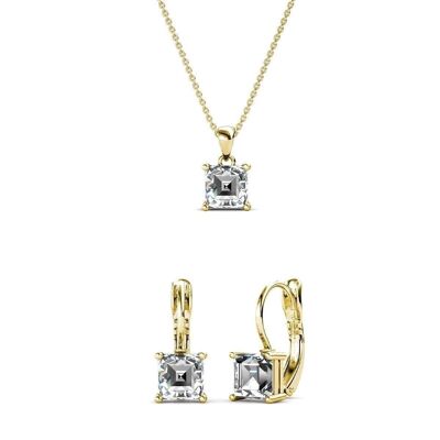 Square Sets - Gold and Crystal