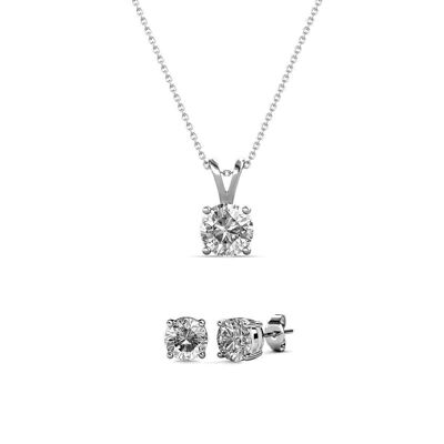 Mary Sets - Silver and Crystal