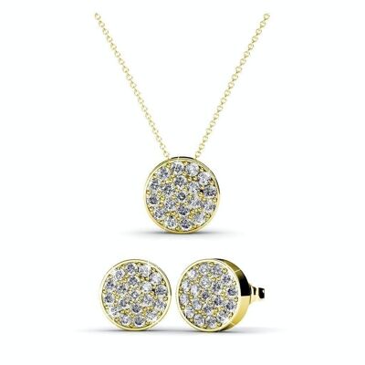 Round Sets - Gold and Crystal