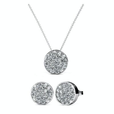 Round Sets - Silver and Crystal