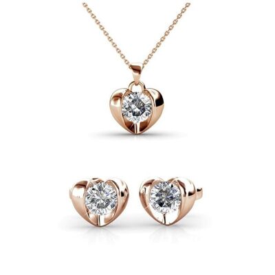 Set Simply Love - Oro rosa e cristallo