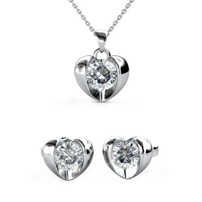 Simply Love Sets - Silver and Crystal