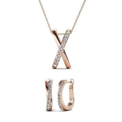 Kriss X Duo Sets - Rose Gold and Crystal