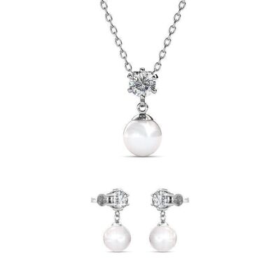 Pauline Sets - Silver and Crystal