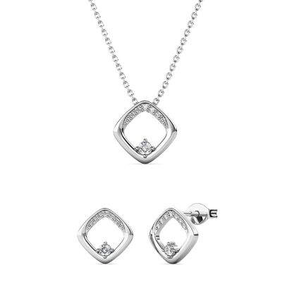 Adelise Sets - Silver and Crystal