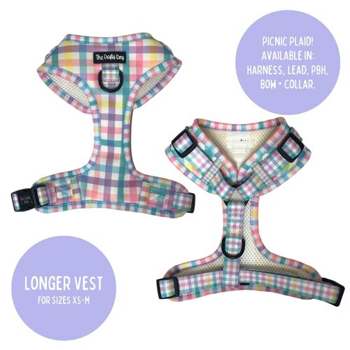 Picnic Plaid Harness *FINAL RESTOCK*