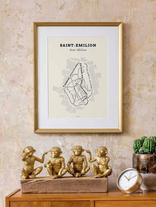 Affiche Le Bon Plan - Saint-Emilion Calcaire - 30 x 40 cm