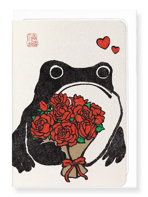 ROMANTIC EZEN FROG Greeting Card