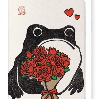 ROMANTIC EZEN FROG Greeting Card