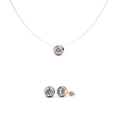 Moon Sets - Rose Gold and Crystal