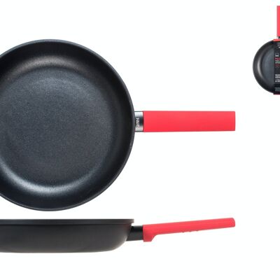 Pulse frying pan in coined aluminum cm 30