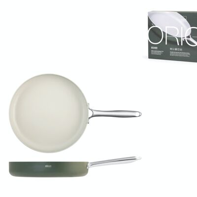 Origin frying pan in coined aluminum 22 cm