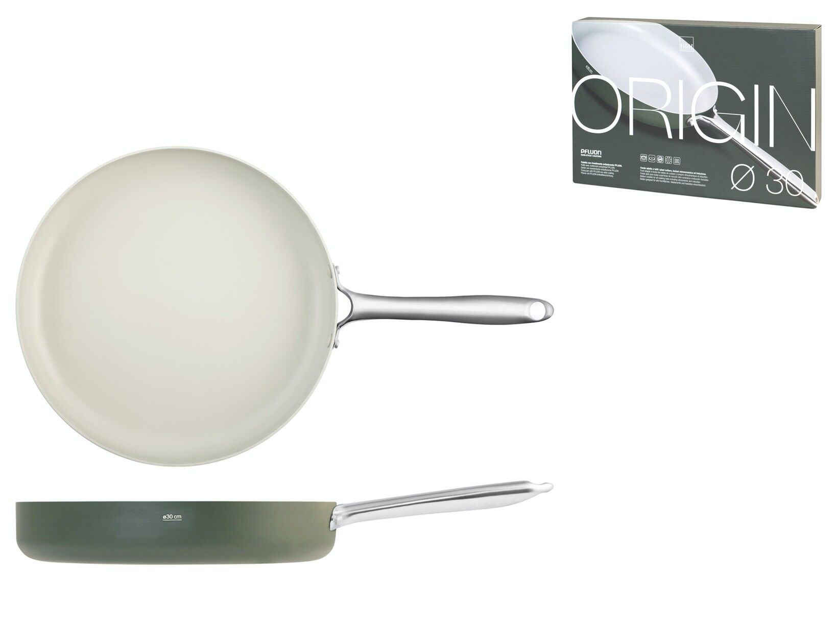 Padella Origin in alluminio coniato cm 30