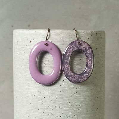 Montsoreau reversible earrings – floral pattern 0725