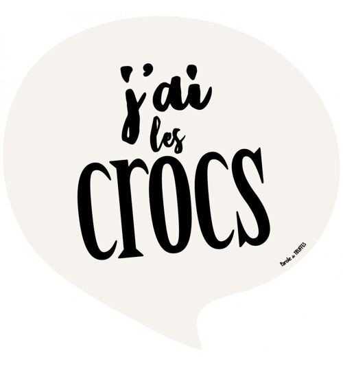 Set de table "J'ai les crocs"