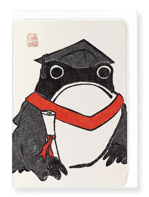 GRADUATION EZEN FROG Greeting Card