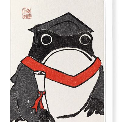 GRADUATION EZEN FROG Greeting Card