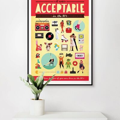Acceptable In The 80's Art Print